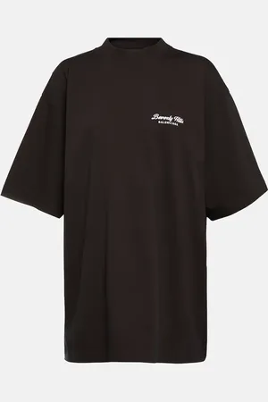 Balenciaga Bedrucktes T-Shirt aus Baumwoll-Jersey