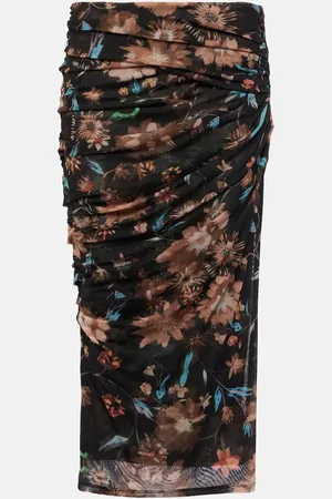 Dorothee Schumacher Midirock Sheer Flowers