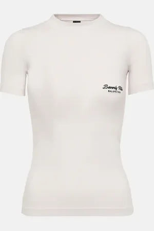 Balenciaga T-Shirt Beverly Hills aus Baumwoll-Jersey