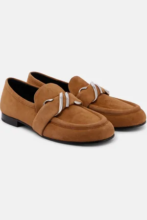 Proenza Schouler Loafers Monogram aus Veloursleder