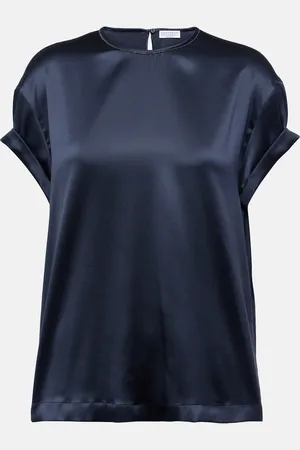 Brunello Cucinelli T-Shirt aus einem Seidengemisch