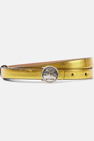 Etro Gürtel aus Metallic-Leder