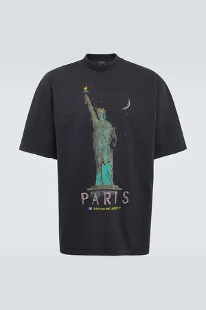 Balenciaga T-Shirt Paris Liberty aus Baumwoll-Jersey