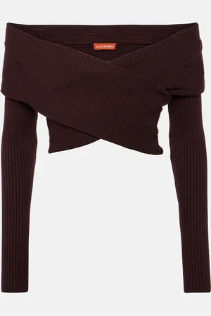Altuzarra Cropped-Top Virginie aus Rippstrick