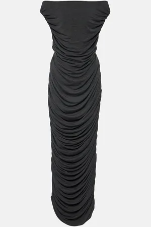 Norma Kamali Off-Shoulder-Maxikleid