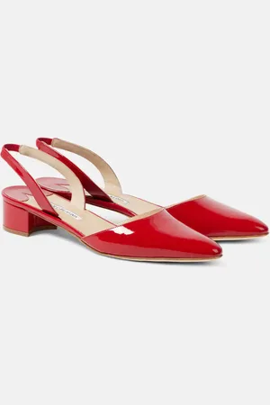 Manolo Blahnik Slingback-Pumps Aspro 30 aus Lackleder