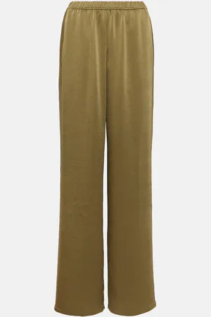 Vince Weite Low-Rise-Hose aus Satin