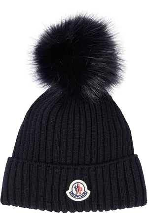 Moncler Mütze aus Schurwolle mit Faux Fur