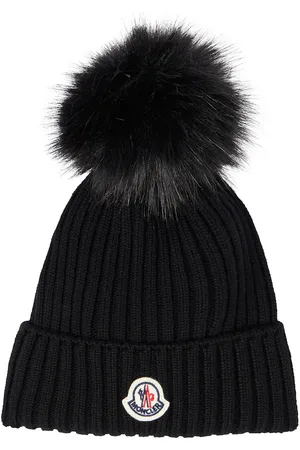 Moncler Mütze aus Schurwolle mit Faux Fur