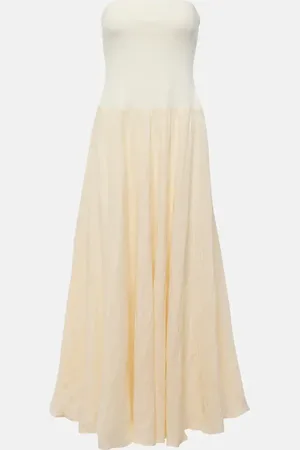 JOHANNA ORTIZ Maxikleid aus einem Leinengemisch