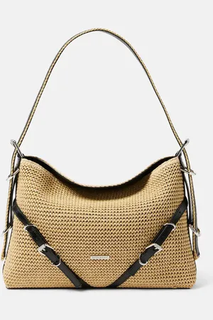 Givenchy Schultertasche Plage Voyou Medium aus Raffiabast