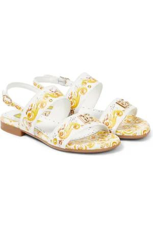 Dolce & Gabbana Bedruckte Sandalen aus Leder