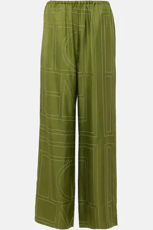 Totême Weite Hose aus Seiden-Twill