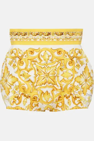 Dolce & Gabbana High-Rise Shorts Majolica aus Baumwolle