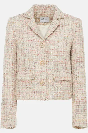 Self-Portrait Verzierte Jacke aus Bouclé