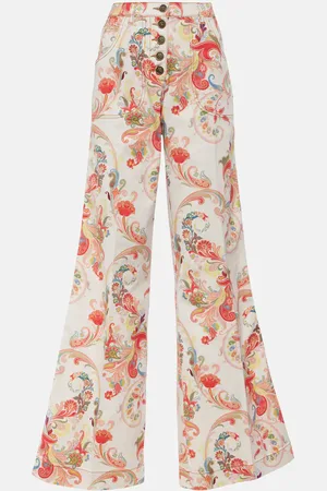 Etro Bedruckte High-Rise Flared Jeans
