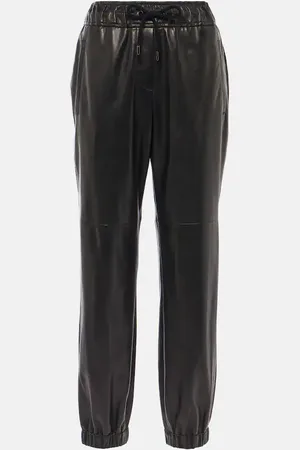 Brunello Cucinelli Gerade Hose aus Leder