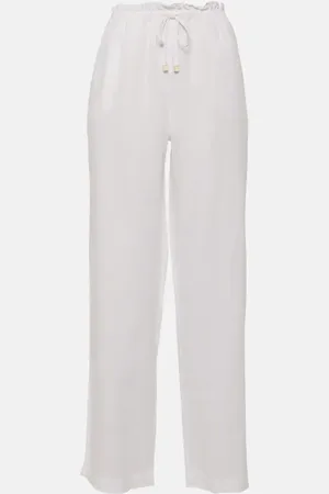 Heidi Klein Weite Hose White Bay aus Leinen