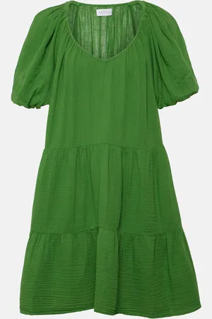 Velvet Minikleid Rena aus Baumwolle