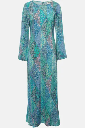 RIXO London Bedrucktes Maxikleid Alondra aus Seide