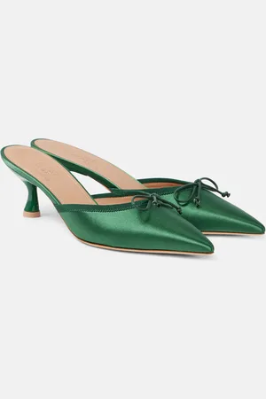 MALONE SOULIERS X Tabitha Simmons Mules Rose 45 aus Satin