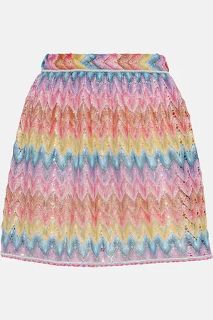 Missoni Minirock aus Häkelstrick