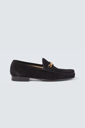 Tom Ford Loafers York Chain aus Veloursleder