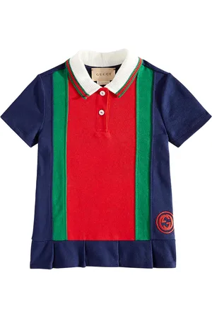 Gucci Baby Kleid Web Stripe aus Baumwoll-Jersey