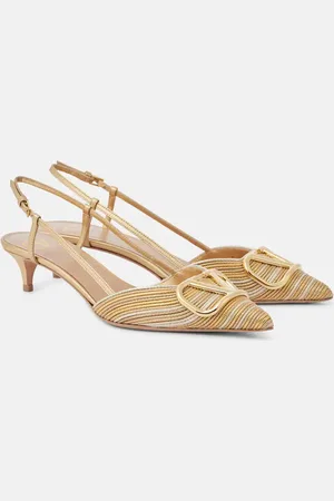 VALENTINO GARAVANI Slingback-Pumps VLogo Signature 40 aus Leder