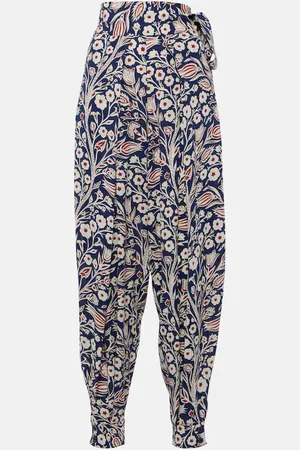 Loro Piana Bedruckte Hose aus Seide