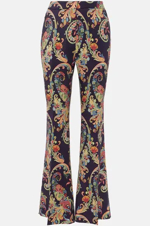 Etro Bedruckte High-Rise-Schlaghose