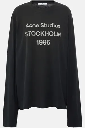 Acne Studios Top aus einem Baumwolle und Hanf