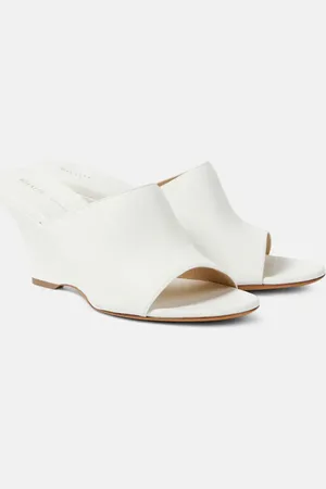 Khaite Wedge-Pantoletten Marion aus Leder