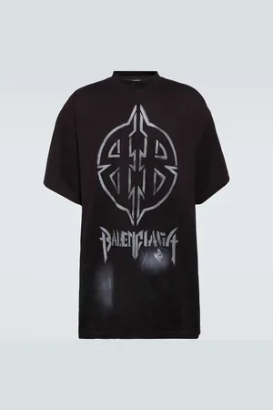 Balenciaga T-Shirt Metal BB aus Baumwoll-Jersey