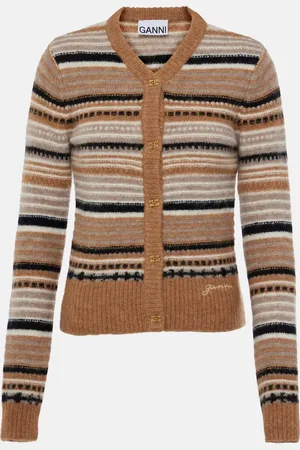 Ganni Cardigan aus einem Alpakawollgemisch