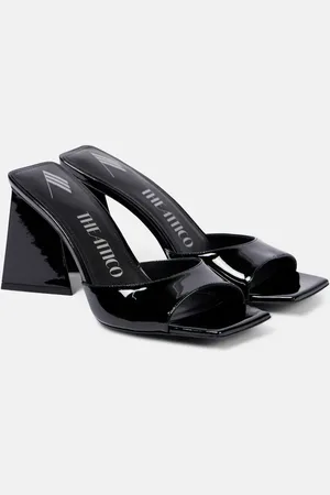 The Attico Pantoletten Mini Devon aus Lackleder