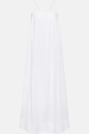 ASCENO Maxikleid Heather aus Baumwoll-Batist