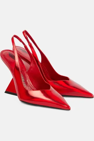 The Attico Slingback-Pumps Cheope aus Metallic-Leder