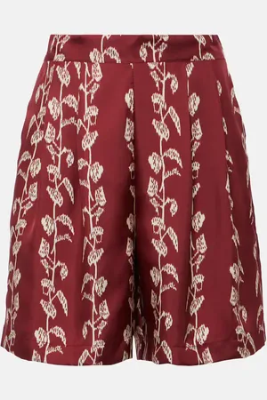 ASCENO Bermuda-Shorts Carros aus Seiden-Twill