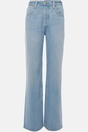 Citizens of Humanity High-Rise Wide-Leg Jeans Annina
