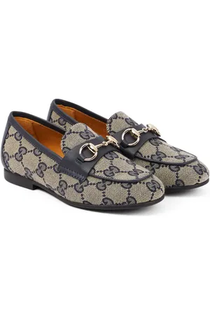 Gucci Loafers Horsebit GG aus Canvas
