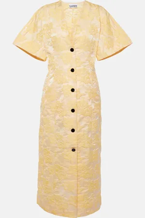 Ganni Hemdblusenkleid aus Jacquard
