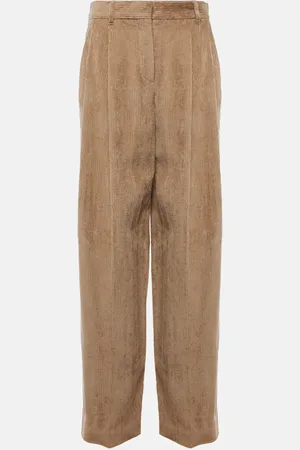 Brunello Cucinelli Weite Hose aus Baumwoll-Cord