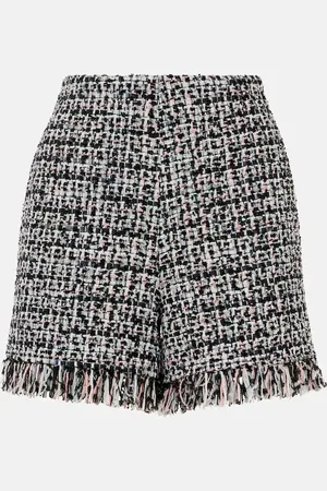 Self-Portrait High-Rise Shorts aus Bouclé