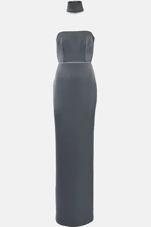 ALEX PERRY Verzierte Robe aus Satin