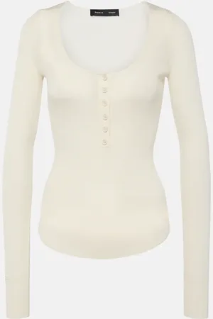 Proenza Schouler Henley-Top Boyd aus Rippstrick