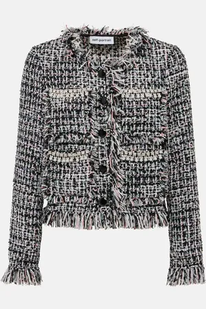 Self-Portrait Jacke aus Bouclé
