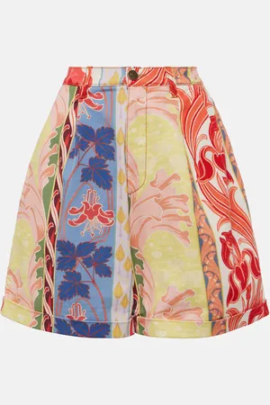 Etro Bedruckte Jeansshorts