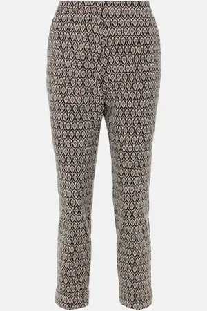 Etro Cropped-Hose aus einem Baumwollgemisch
