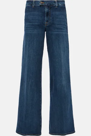7 for all Mankind High-Rise Wide-Leg Jeans Lotta Rebel